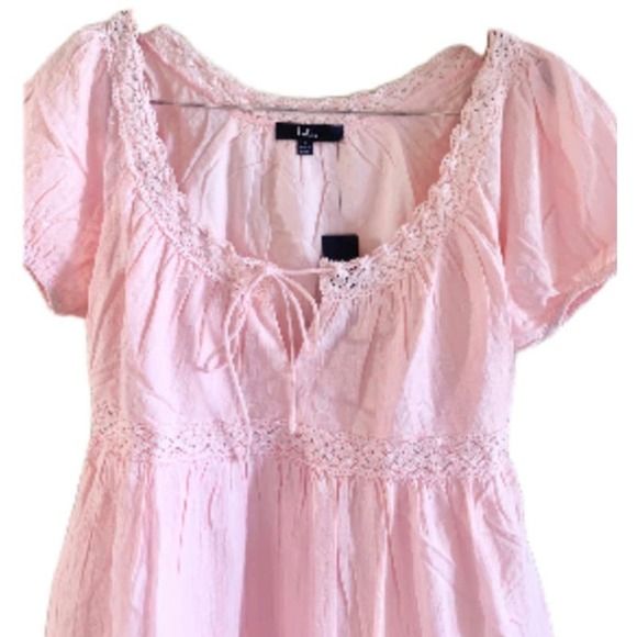 Lulu's Light Pink Boho Babydoll Dress Size S * Perfect for Summer DaysWD23 - Picture 5 of 11